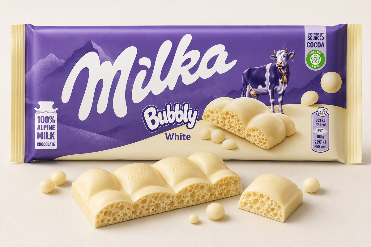 Milka Bubbly White