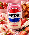 Pepsi Strawberries Cream Flavour Zero Sugar, 330 ml