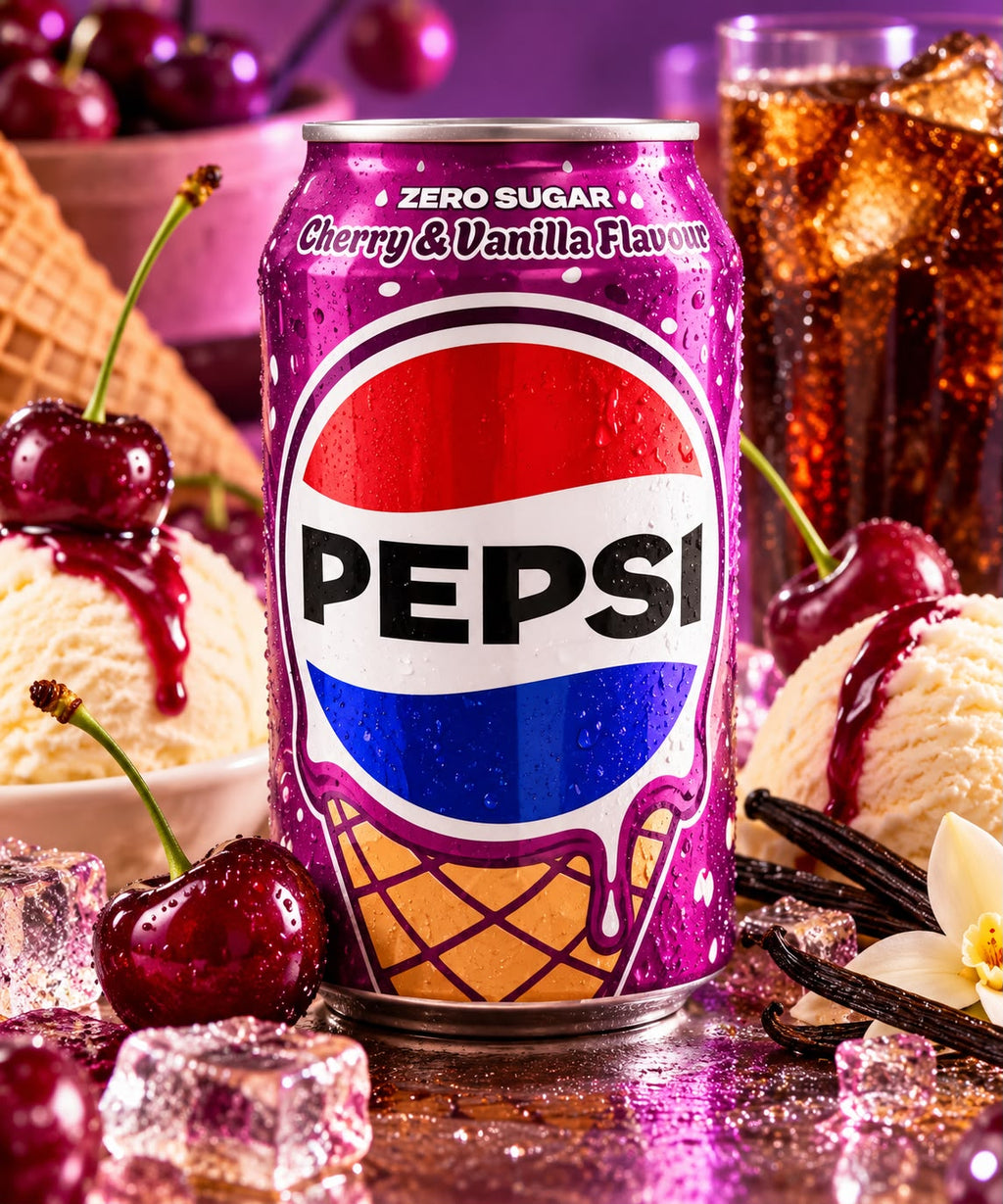 Pepsi Zero Cherry & Vanilla Ice Cream, 330 ml