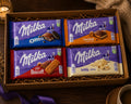 Milka Lovers (Milka Oreo, Biscoff, Caramel,  Bubbly White)