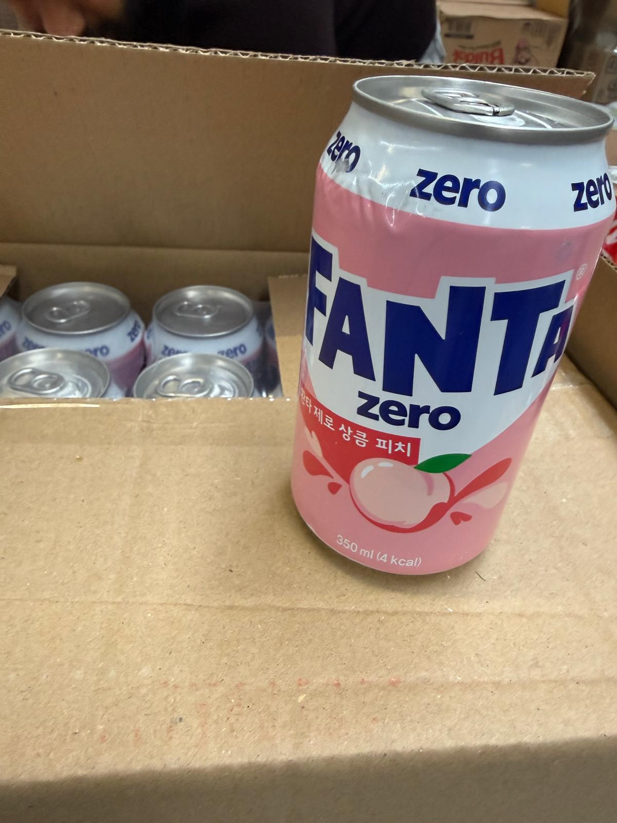 Fanta Zero White Peach KOR, 350ml