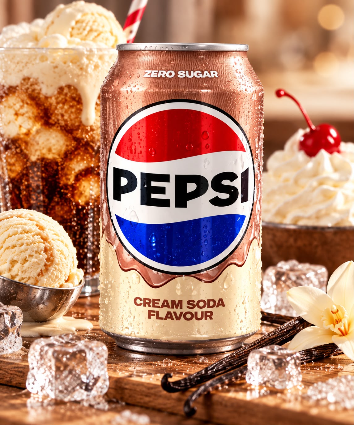 Pepsi Cream Soda Flavour, 330 ml